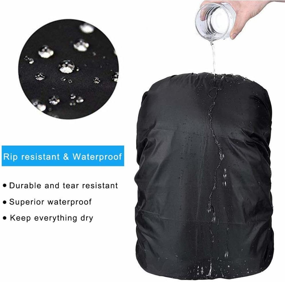35L Travel Backpack Rain Cover Hiking Bag WaterProof Dust Rain Outdoor Rucksack