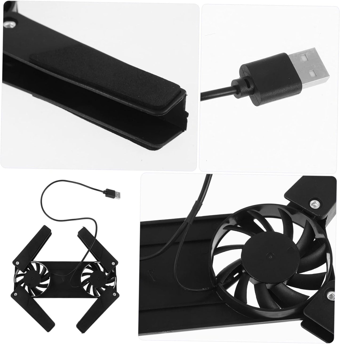 SEWACC Gaming Laptop Cooling Pad with USB Charging Height Laptop Holder Portable Desktop Stand for Efficient Heat Dissipation Skid Design for Stability Multi Functional Fan Control