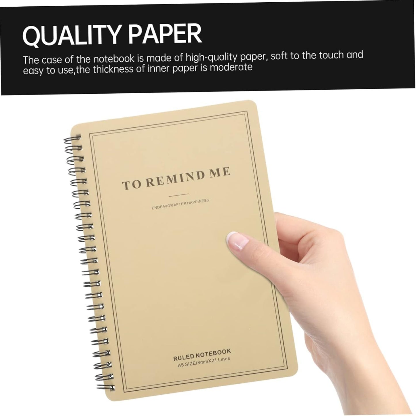Gogogmee 8 pcs Multipurpose Scrapbooks Spiral A Home Journals Legal Notepads Handbooks Planner Notes Subject Notebooks Coil Wirebound Bound for Student Stationery Writing Office Memo