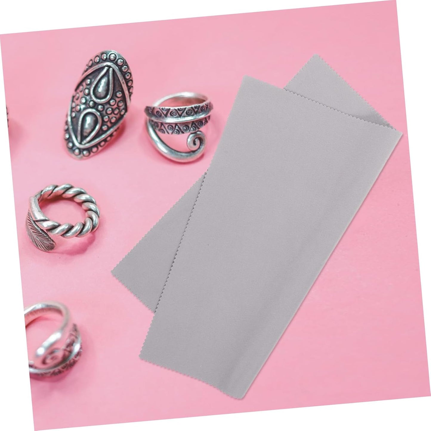 NIYANGLE Silver Wiping Cloth Jewelry Rags Phone Cleaning Cloth Polish Eyeglass Cleaning Cloth Crochet Kit Microfiber Cleaning Cloths Lens Cleaning Cloth Fret Watch Cleaning Cloth