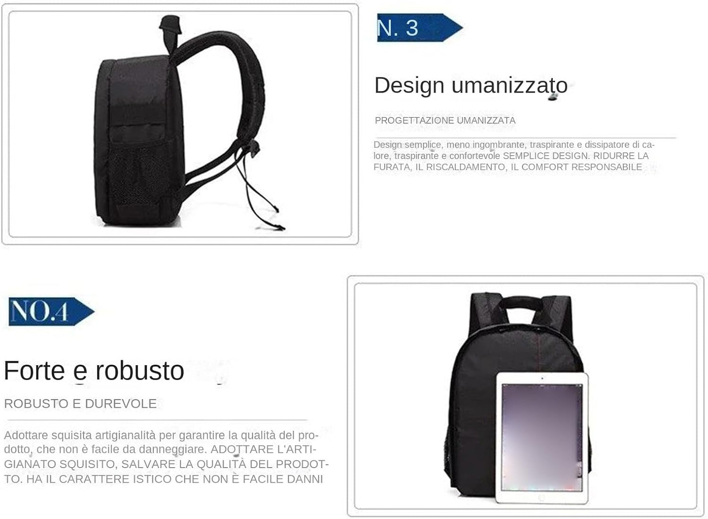 Generico Camera Backpack, Lightweight DSLR Tote Bag, Secure Zippered Storage, Stylish Carrying Solution, Perfect for Photographers, Girls, Women, Athletes, Teens, Travel, Outdoor Use