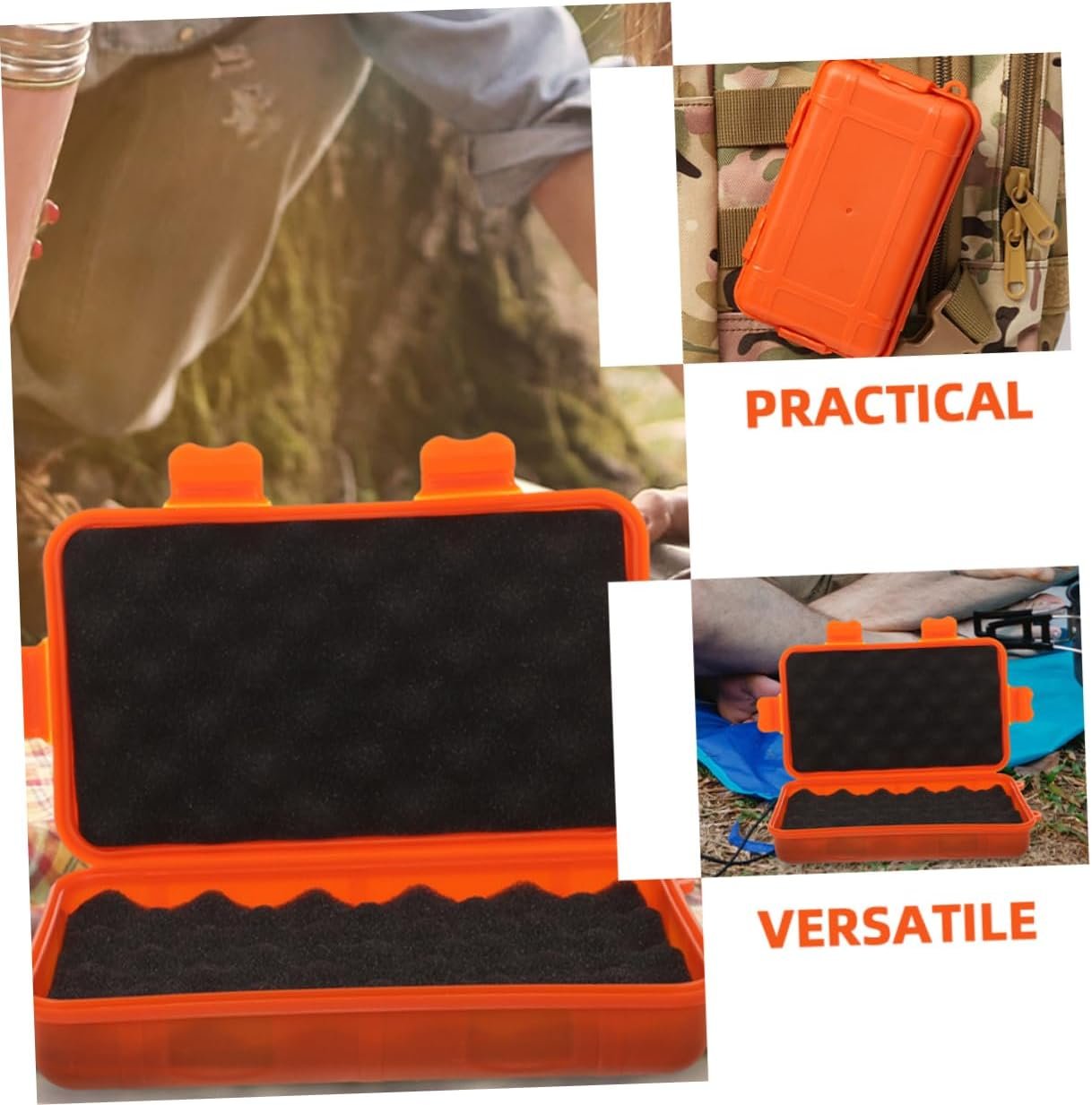 SWOOMEY Box Survival Storage Box Capacity Outdoor Survival Device Organizer Sealed and Shockproof Tool Case