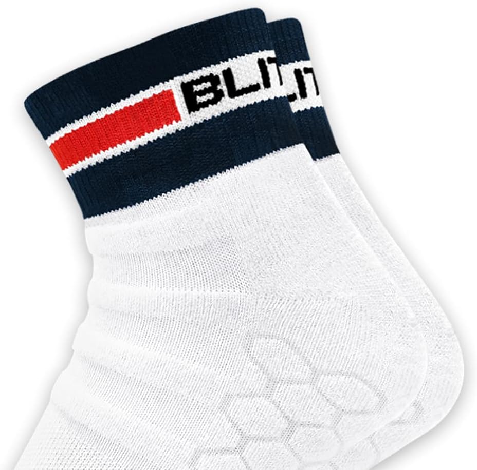BLITZSOX Hi-Tech Performance Quarter Length Sport Socks for Men and Women (Running, Tennis, Workout and Fitness), Pack of 3