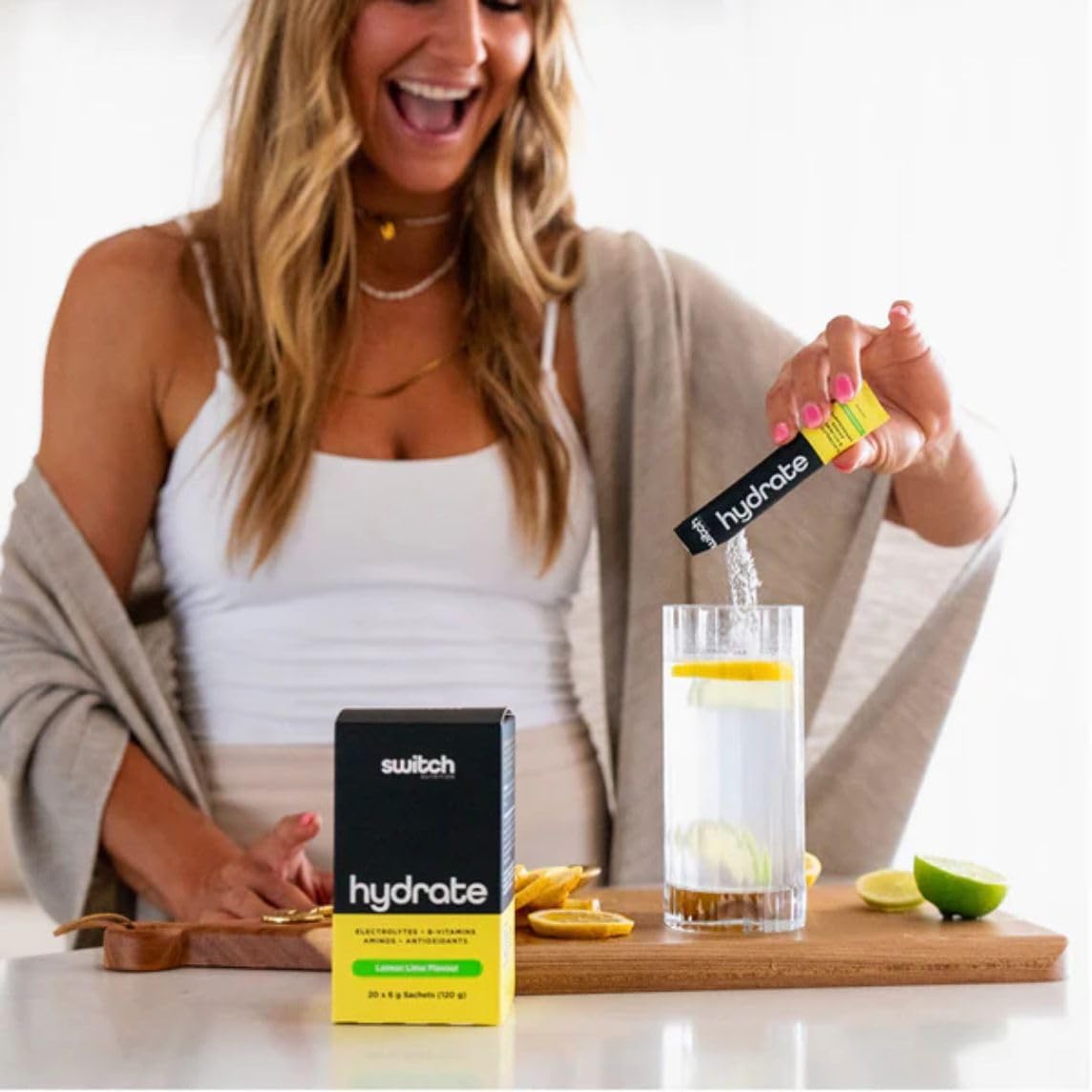 Switch Nutrition Hydrate 20 Sachets Lemon Lime