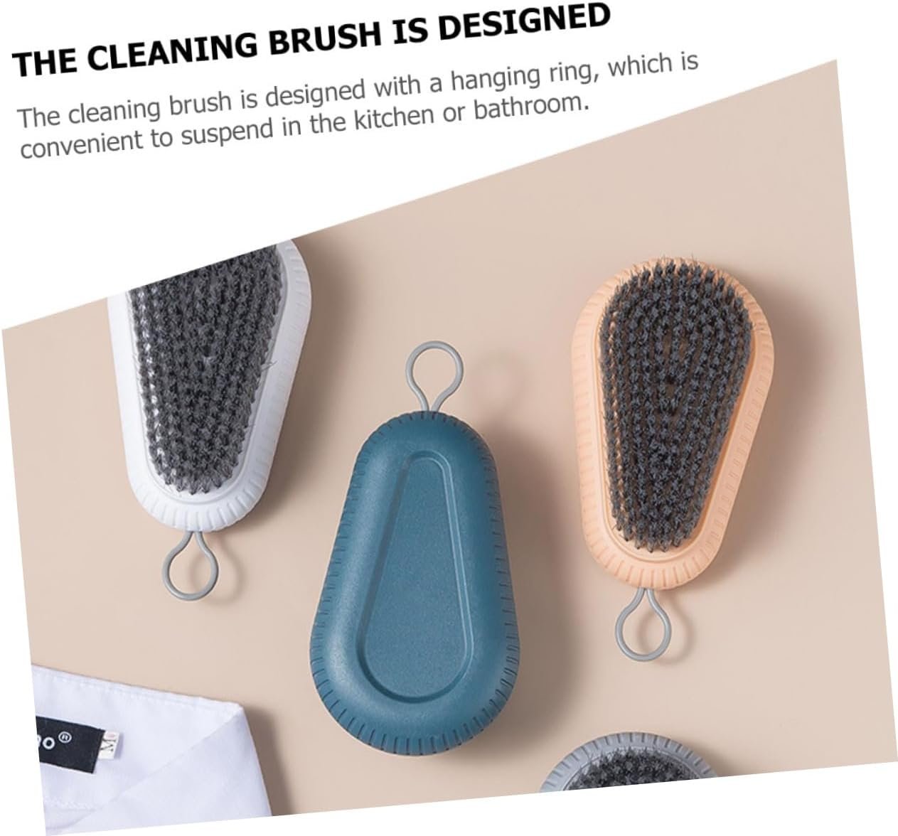 WRITWAA 3sets Laundry Cleaning Essential: Soft-Texture Scrub Brush for Shoes Clothes More 4pcs*3