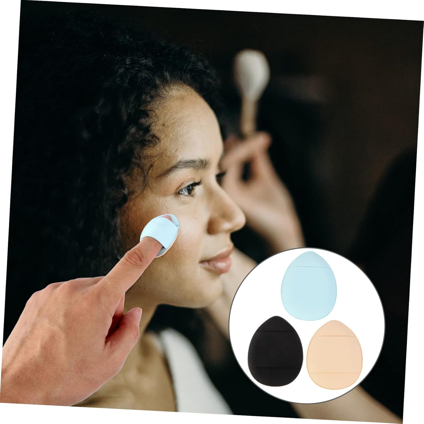 VICASKY 6 Pieces Mini Soft Cosmetic Pillow Sponges for Foundation and Powder Application Make Up Accessories for Thin and Natural Finish