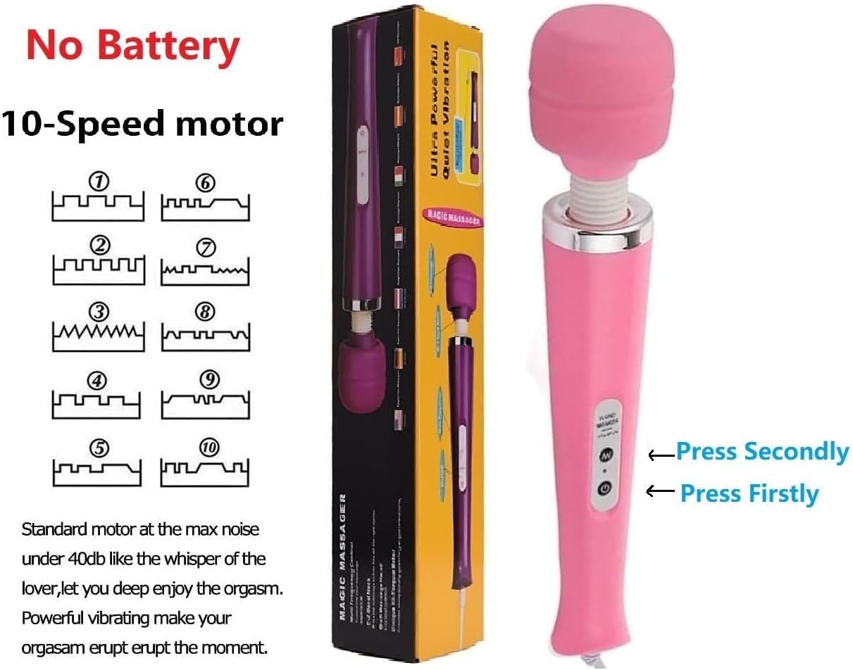 Gajoin Portable Electric Vibration Back Body Massager for Women Sports Recovery Muscle Pain Shoulder Neck Legs Hands and Feet Massage Tool(Massaged