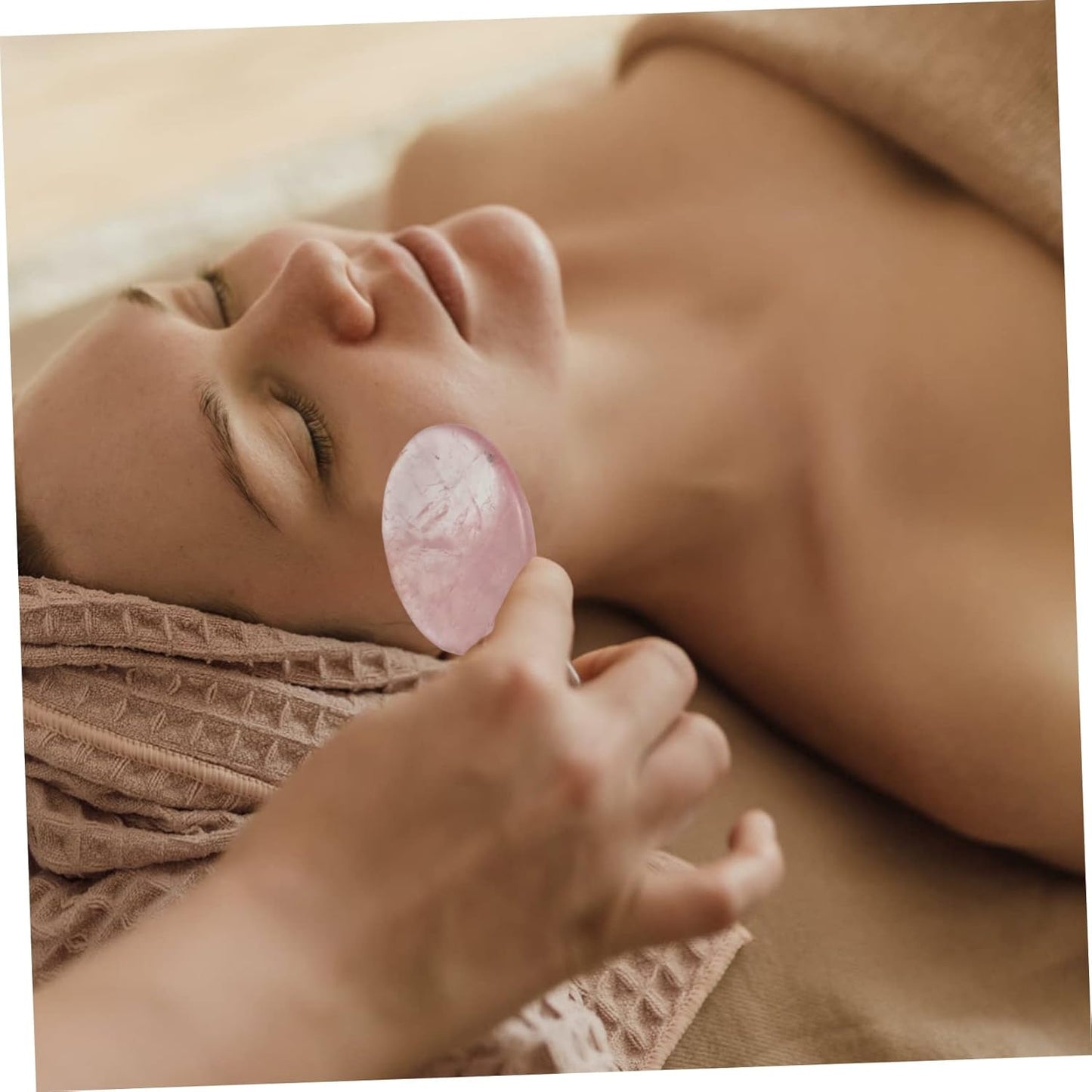 SHERCHPRY 2 Pezzi Pietra del massaggio facciale scolpire il viso massaggiatore viso facciale palma Raschiatura strumento Gua sha Massager massaggiatore per il corpo roccia della tigre