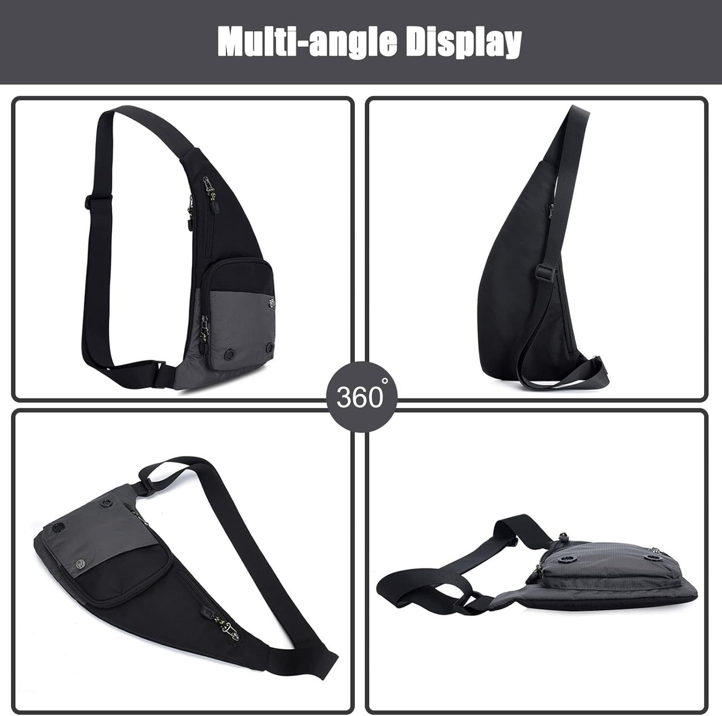 FANDARE Ultralight Sling Bags Outdoor Hiking Daypacks Chest Shoulder Bag Men Crossbody Bags