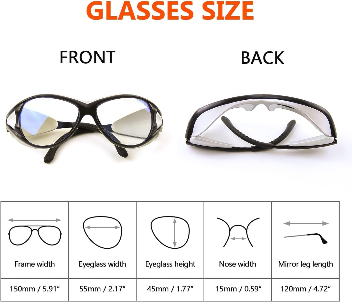 10600nm CO2 Laser Safety Protective Goggles 10600nm Laser Glasses Eye Protection Reflective Laser Glasses CO2 Laser Cutting Machine,9000-11000nm Glasses for Laser Protection with DIN CERTCO Certified