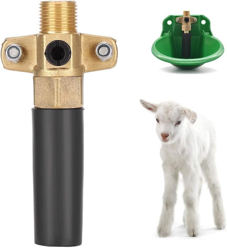 Sheep Copper Valve Water, Feeding & Watering Equipment Watering Supplies Bowl Accessories Sheep Pig Water Drinker Fittings Drinking Tools for Piglet Cattle Dog