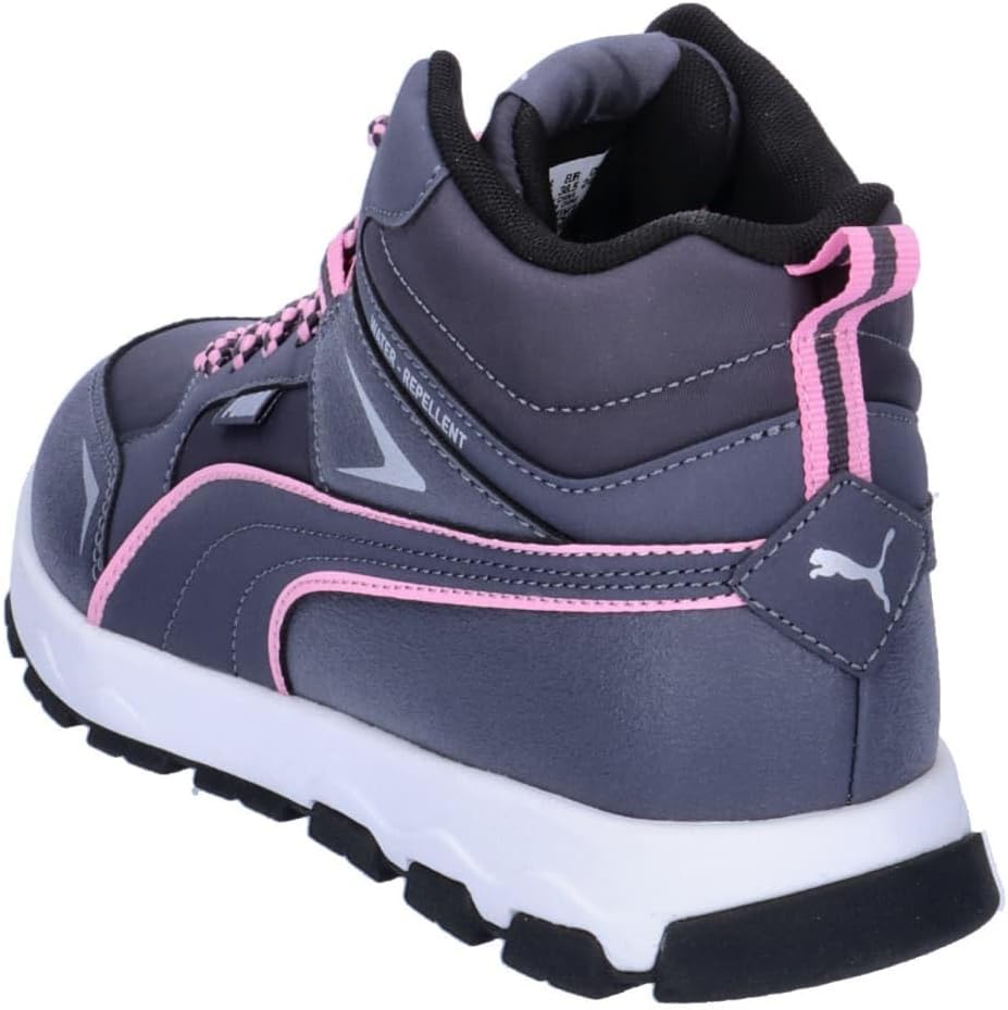 Puma JR 397644 Evolve Trail Sneakers, Kids, Galaxy Tech Gray/Mauve Out (03), 25.0 cm