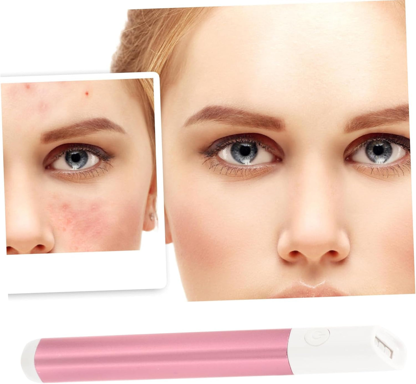 DRESSOOS LED Face Care Pen Red Blue Device for Therapy Device Skincare Products