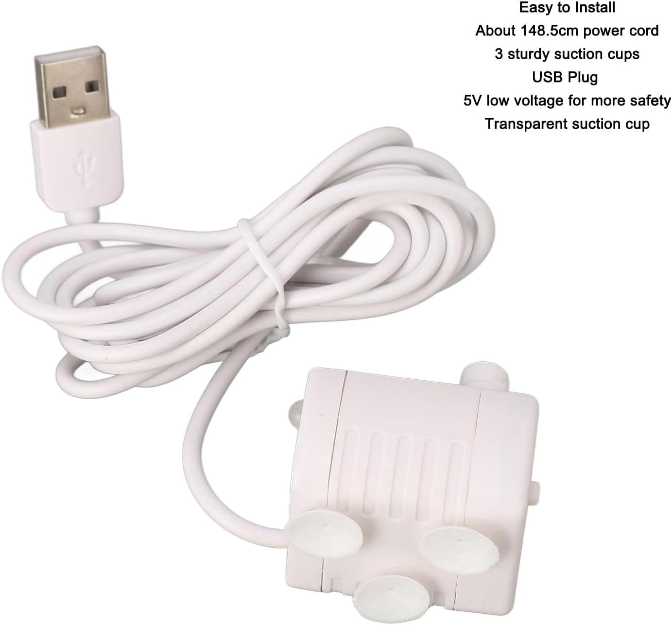 Cat Water Fountain Pump, Pet Quiet Prevent Dry Burning Mini Dispenser Feeding & Watering Supplies USB Powered DC Brushless Motor Replacement for Drinking