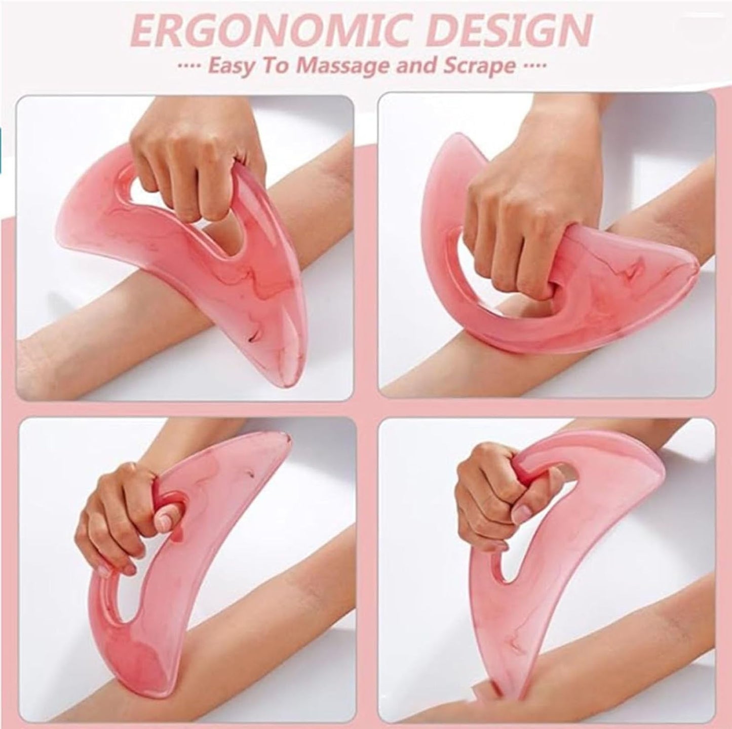 Massage Tools and Equipment, Deep Tissue Massage Tool | Resin Hand Muscle Scraper - Portable Body Tools for Back Legs
