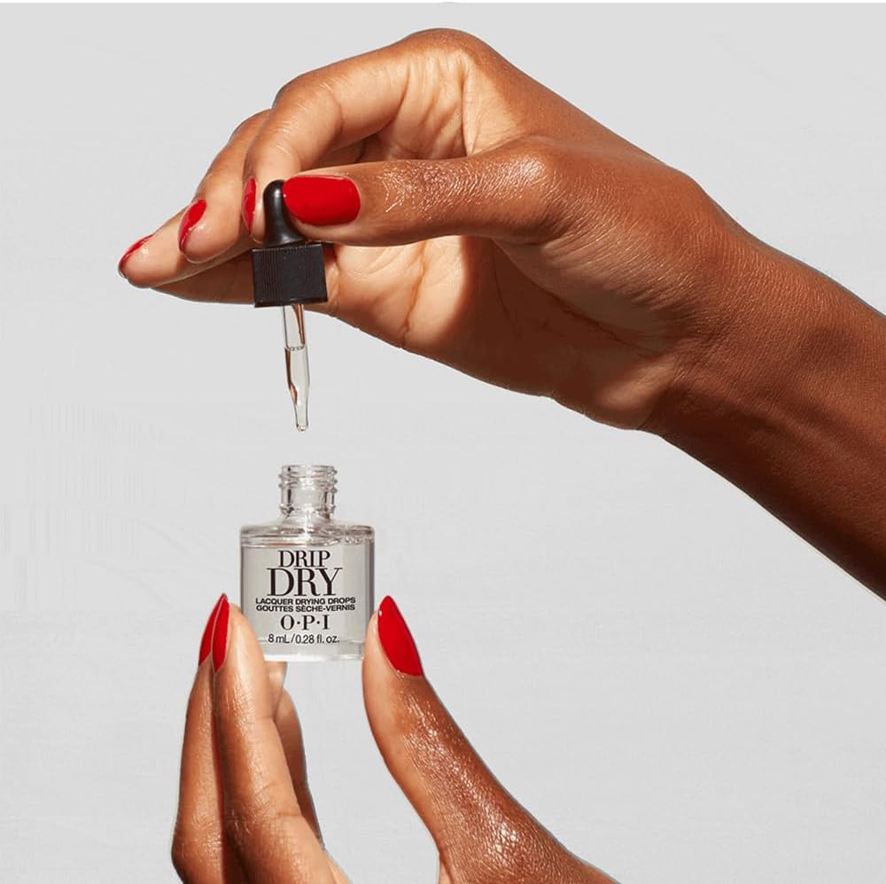 OPI Nail Lacquer | Drip Dry Lacquer Drying Drops | Nail Dryer Drops, Dry in Minutes | Moisturises Cuticles, 10ml