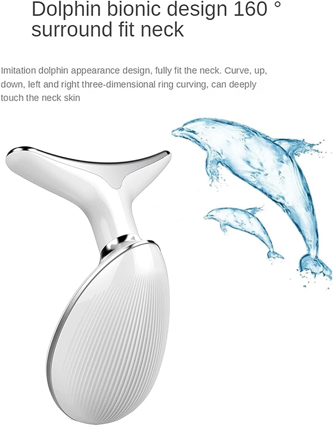 Vibration Lily 7-in-1 Face Neck Massager Face Sculpting Tool Triple-Action Wrinkle Remover Skin Rejuvenation Device with Thermal for Skin Care, Tightening, and Smoothness