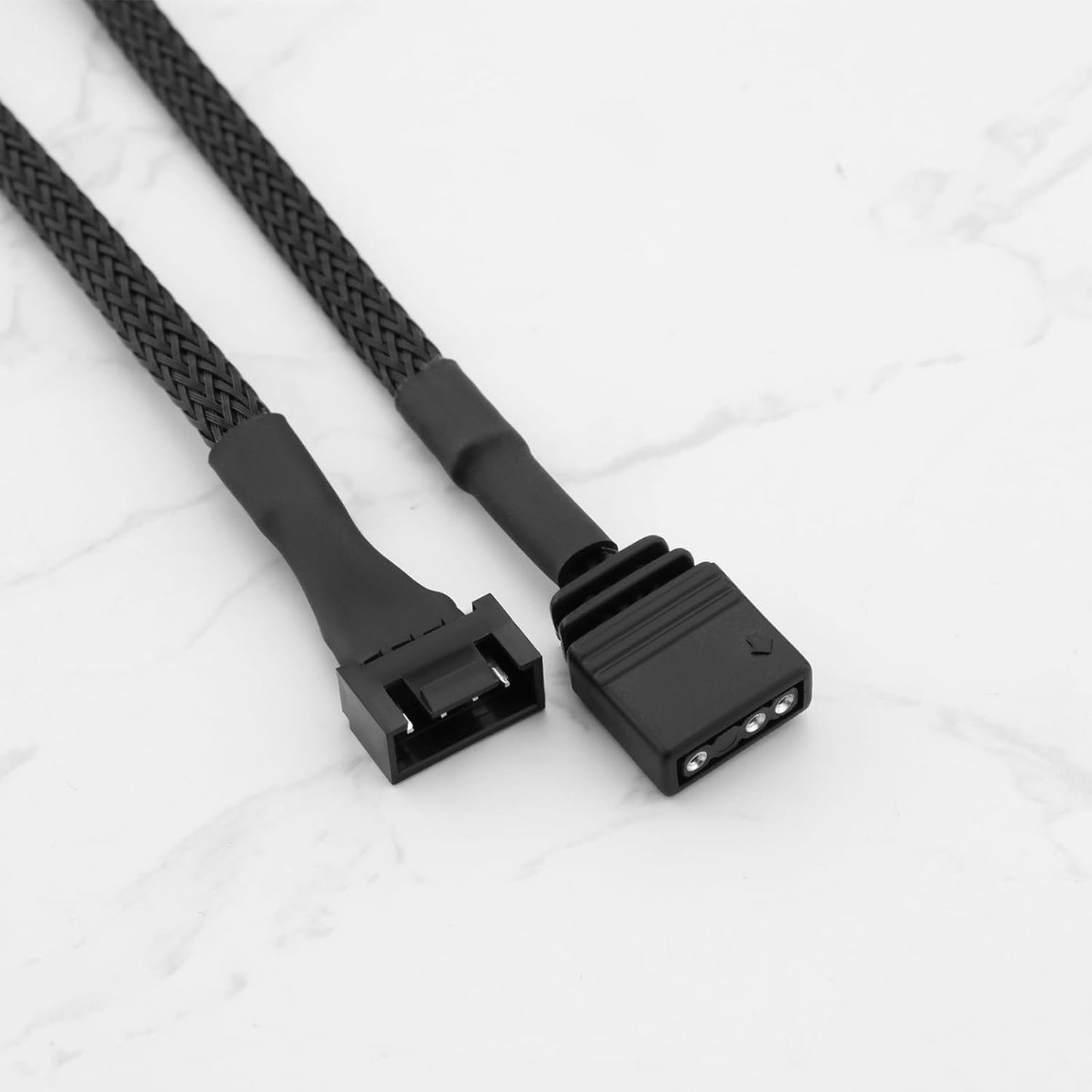 ECSiNG 2Pcs Motherboard Standard ARGB 3-Pin 5V to RGB 4-Pin Fan Adapter 16.5cm Cable Compatible with NZXT AER RGB & 2 RGB Fan Compatible with NZXT F120 RGB CORE Fan