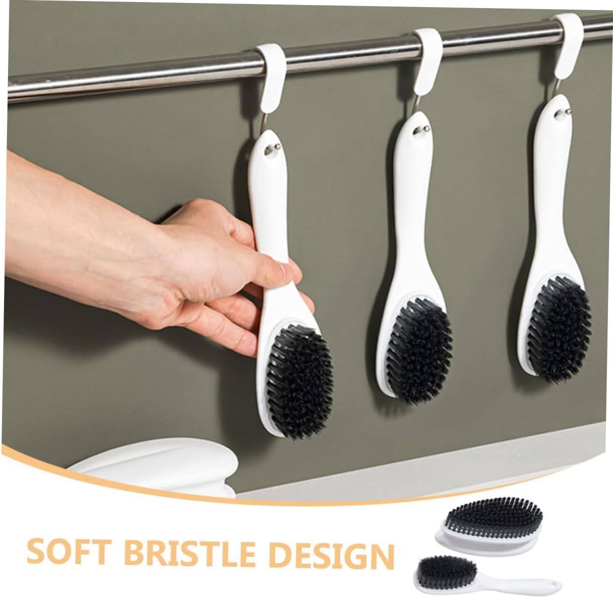 Ipetboom 1Set Household Cleaning Brush Soft Bristle Clothing and Shoe Cleaning Brush Versatile Scrub Brush for Gentle Cleaning Effortlessly Removes Dirt and Grime Essential Tool