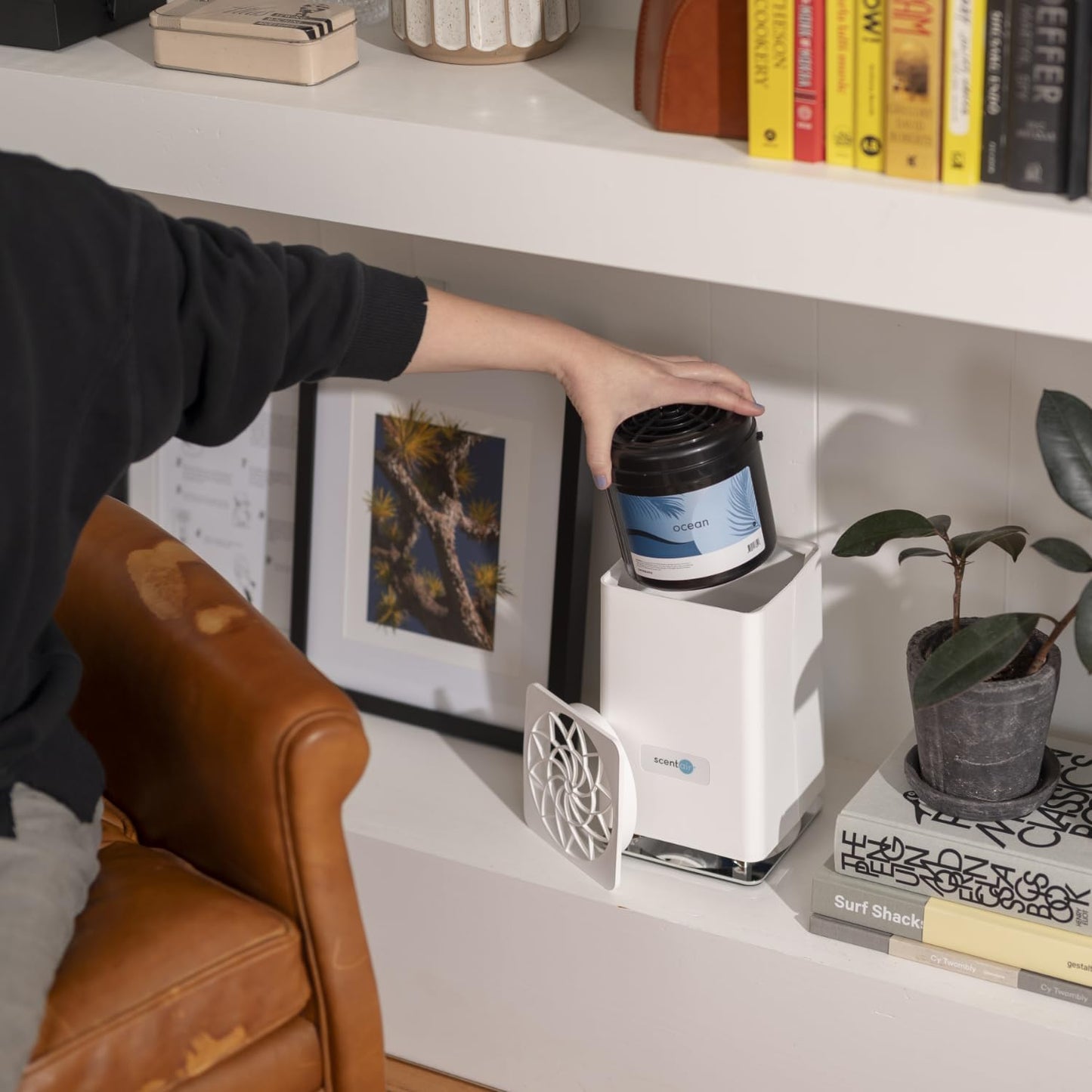 Whisper Home | Diffuser Machine, Scents up to 800 Sq. Ft Room, Compatible with Alexa & Google, WiFi & Bluetooth Enabled, Cartridge Sold Separately, White