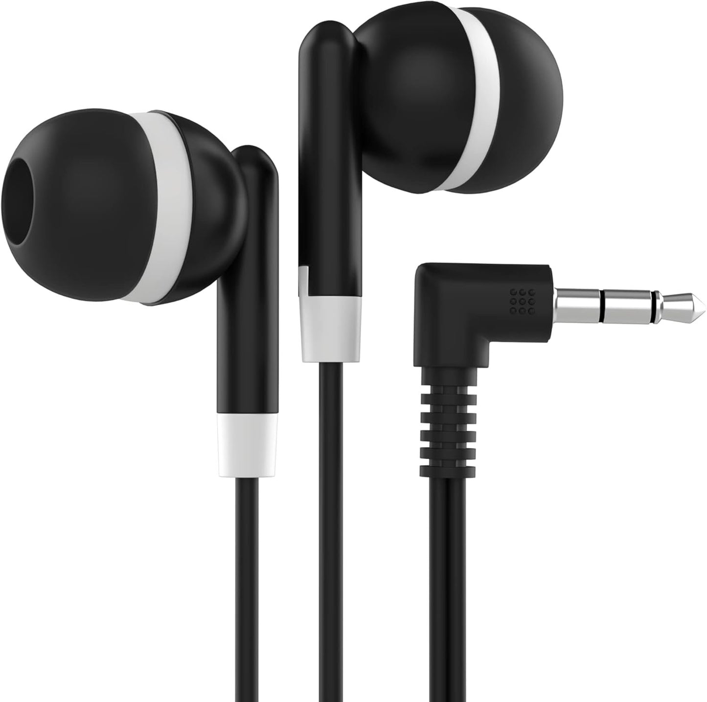Maeline Bulk Earbuds with 3.5 mm Headphone Plug - 10 Pack - Multi