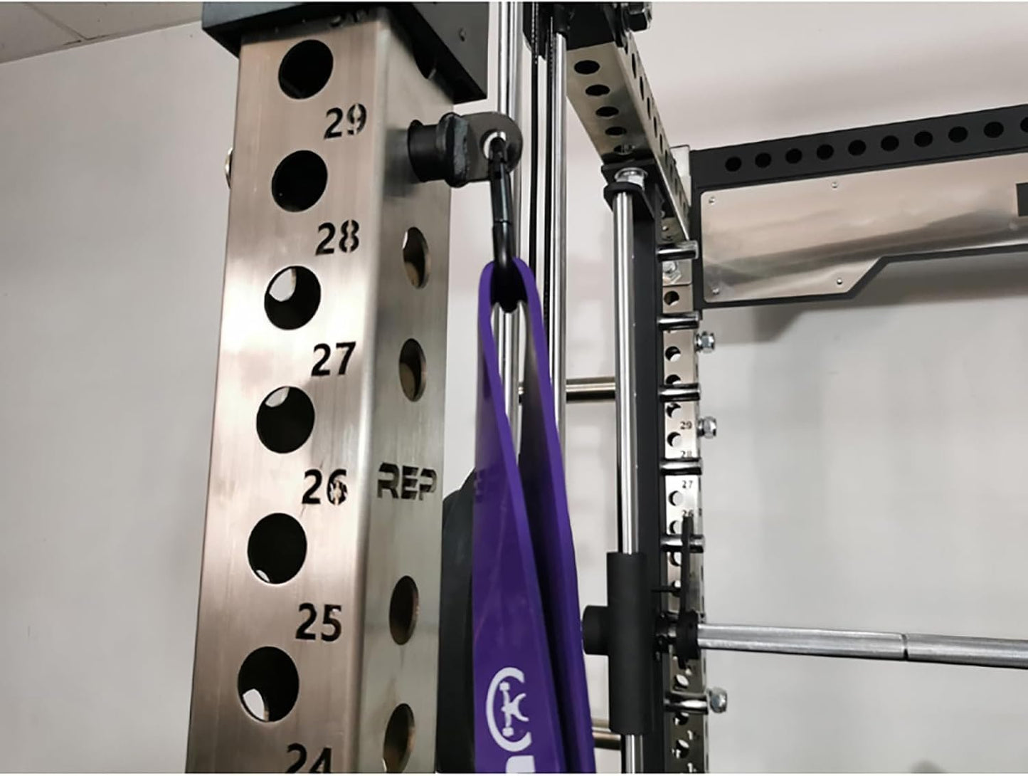 HUVIOVED Power Cage Squat Rack Home Gym Accessories/Squat Rack for Home Gym Fitness Equipment Accessory, Fits on 3X3 Rack Attachments with 1" Hole