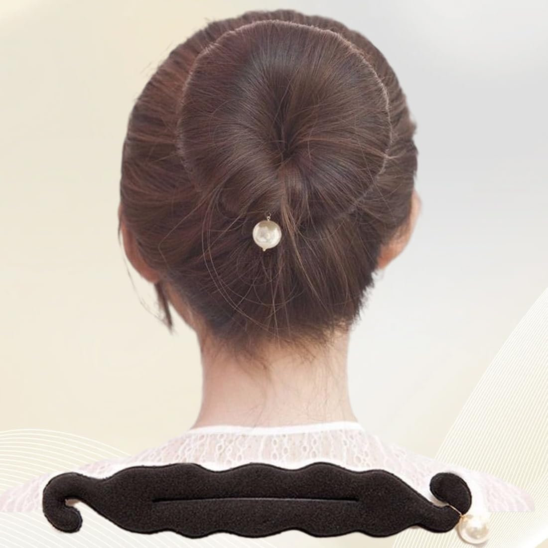 WKRTDY Set of 2 Quick Bun Maker for Braiding and Curling Hair, Magic Donuts for Quick and Easy Harvesting - Ideal for Any Occasion!