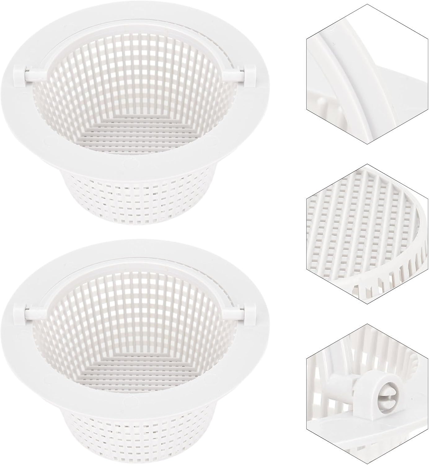 Essential Pool Cleaning Tool AboveGround Pool ThruWall Skimmer Basket, 513330 (2 pezzi)
