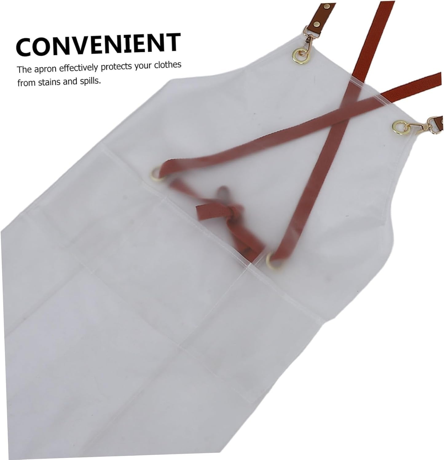 GETAJGHSD Transparent Apron with Adjustable Strap Oil Design for Art Studios Workshops and Home Kitchens Keeps Clothes Clean and Dry for Women