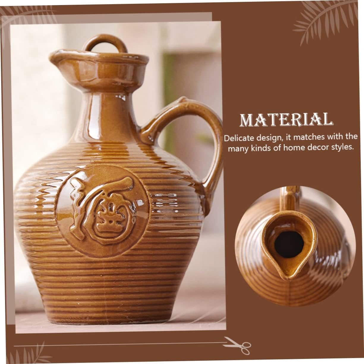 Gatuida caraffa Argilla brocche Smalto bollitore Portatile Porcellana Gadget casa oggettistica casa schioppettino Vino borraccie Fornitura di Vino Contenitore per Vino Domestico Ceramica