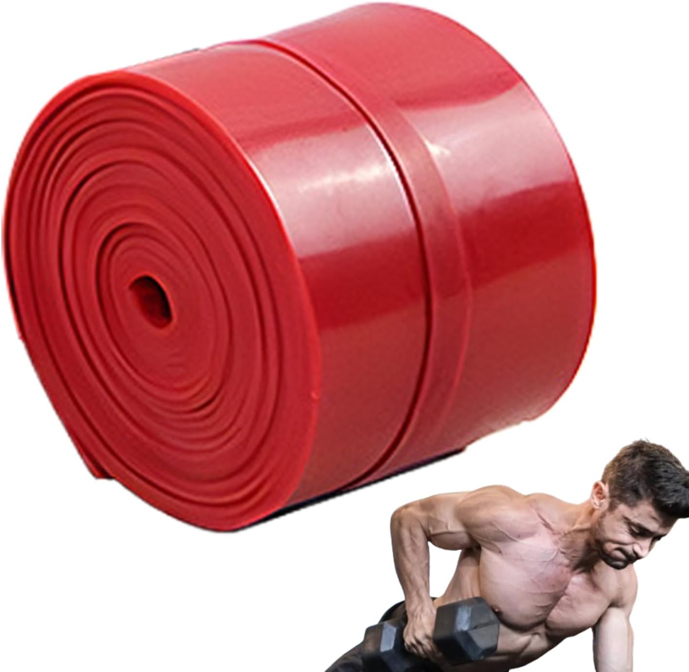 Resistance Bands, Latex Fitness Straps, Waterproof Exercise Gear, Floss Stretch Bands, 81.89x1.97x0.06 Inches, Ideal for Strength Training, Upper Body Workouts, Lower Limbs