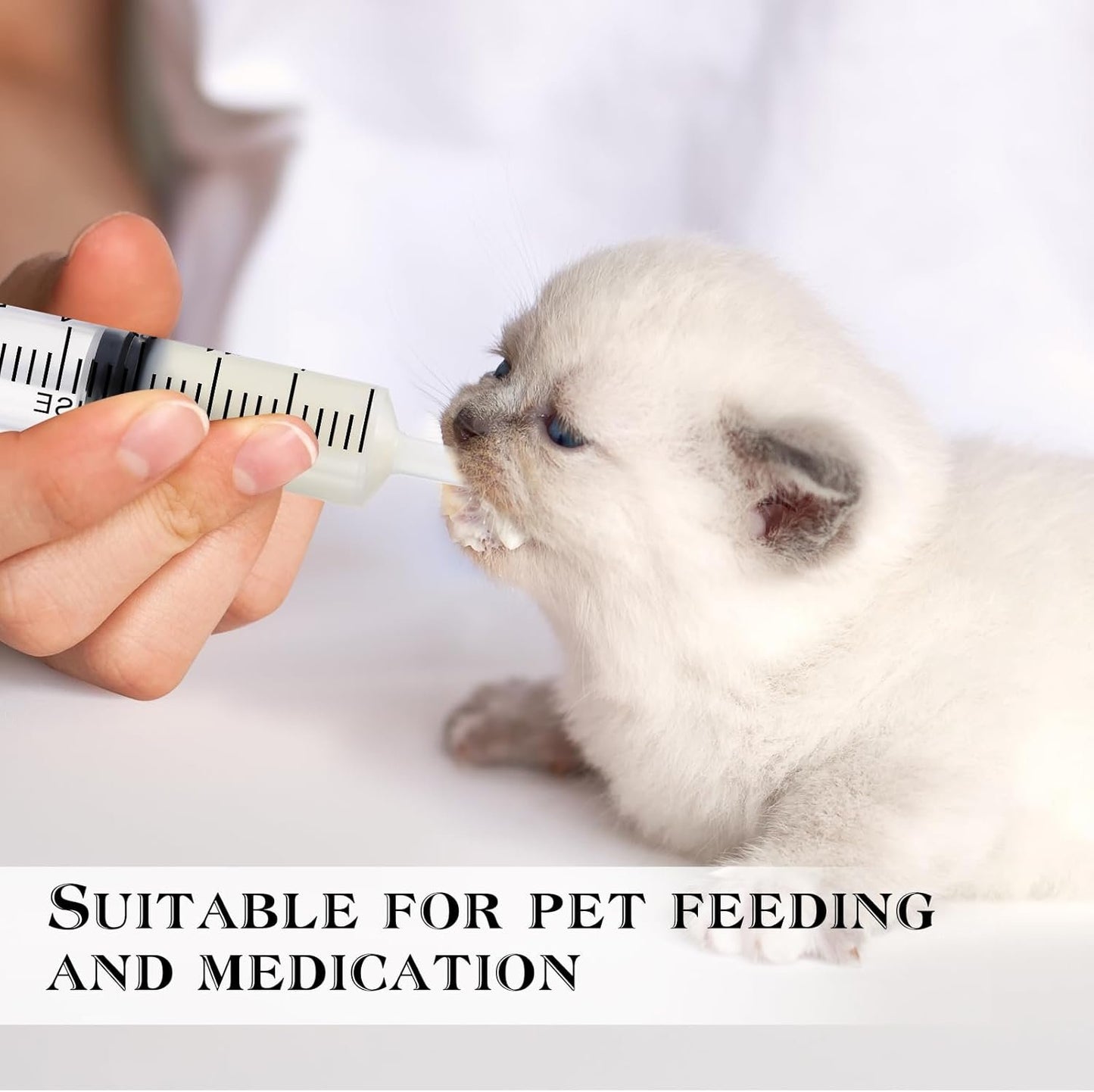 Guiqulai 24 Pack 5ML Plastic Syringes Without Needle Individual Wrap Disposable Syringes with Cap for Scientific Lab Watering Glue Applicator Measuring Liquids Feeding Pets DIY Crafts