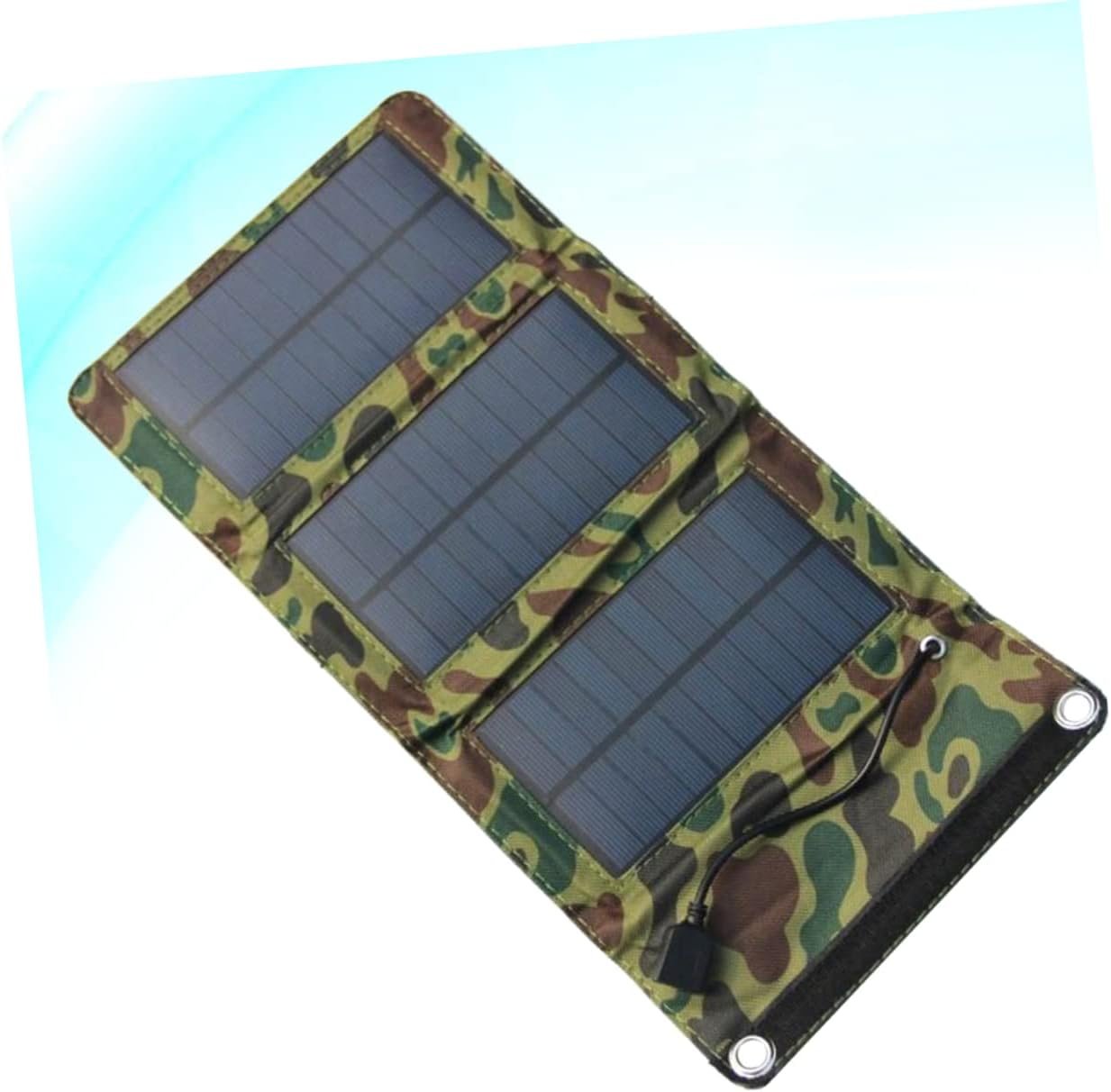 Toddmomy 5w Solar Panel Charger Portable Solar Power Bank for Phone/Tablet/GPS/mp3 Outdoor Camping