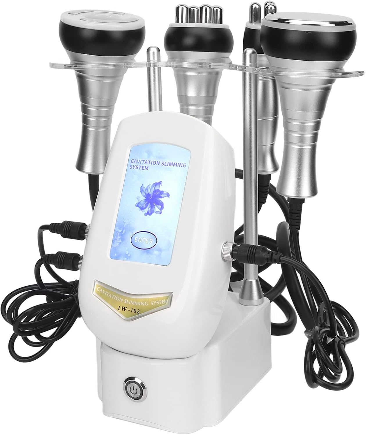 Cavitation Machine, 100-240V Cavitation Slimming Device 4 In 1 40K Fat Burning Machine Body Slimming Vacuum Machine Skin Care Adjustable Colorful Touch Screen for Arm