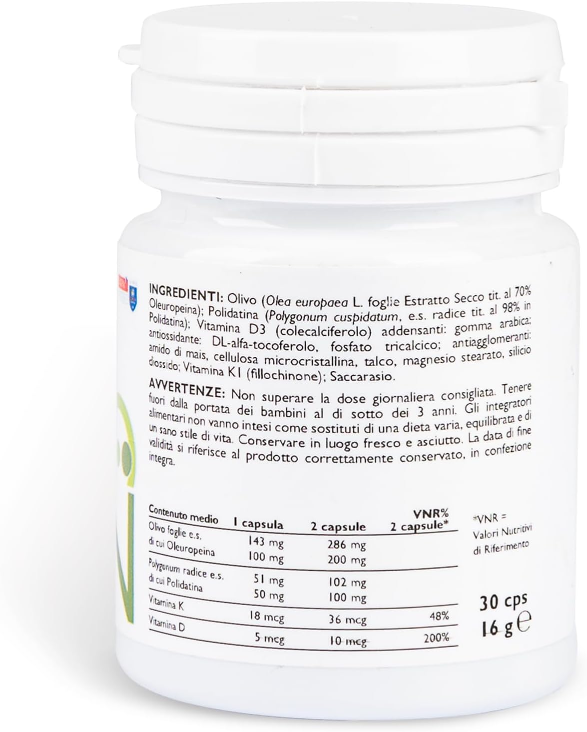 Dietary supplement based on oleuropein, polydatine, vitamins D and K. Development maintenance muscle recovery powerful anti-aging anti-aging action Sarcopenia