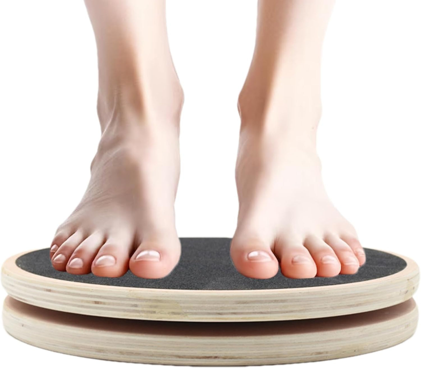 Waist Training Board, Wooden Waist Whisper Disc Anti-Slip, Rotating Exercise Equipment Body Trainer, Fitness Twist Gear for Trimming Arms, Legs, Core Workout on Home Gym