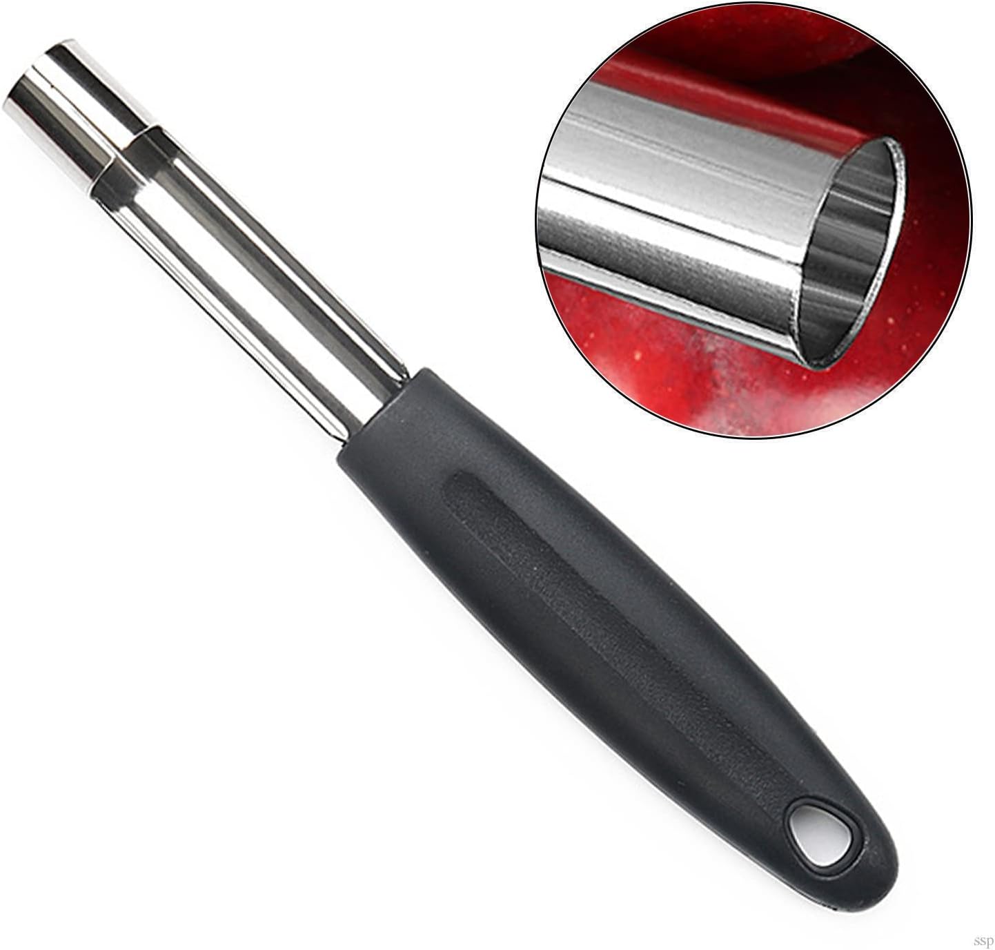 Soft Touch Apple Corer Remover Stainless Steel Core Seed Twist Pear Kitchen Tool Fruit Pear Corer Slicer Peeler with Sharp Serrated Blade Perfect Kitchen Utensil & Gadget for Coring Fruits