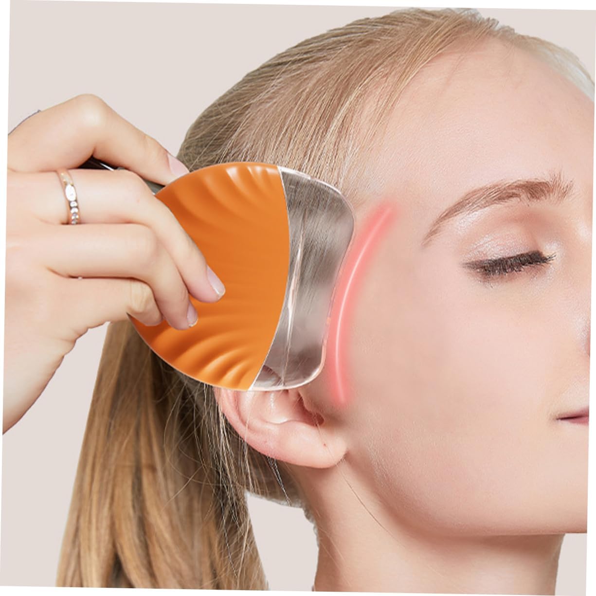 Vaguelly Face Scraper Gua Sha Tool Face Massage Device for Gentle Skin Care Portable Facial Exfoliator for Home Travel Use Cute Design for Daily Skincare Routine