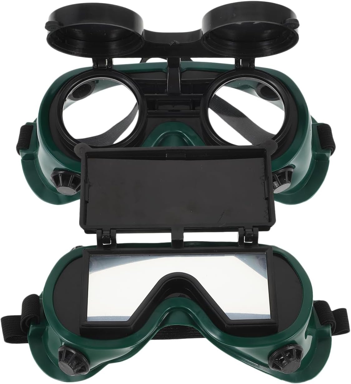 Veemoon 2Pcs Flip up Welding Safety Goggles, Welding Protective Glasses Oxy-Acetylene Shade Working Goggles Torching Protections Glasses for Lab Welding Soldering and Metal Cutting