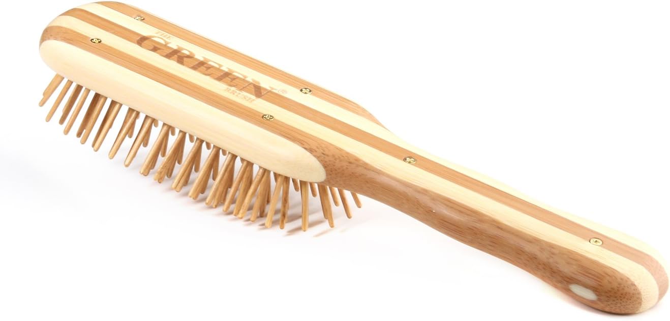 BASS BRUSHES Bamboo Wood Hair Brush, Professional Style