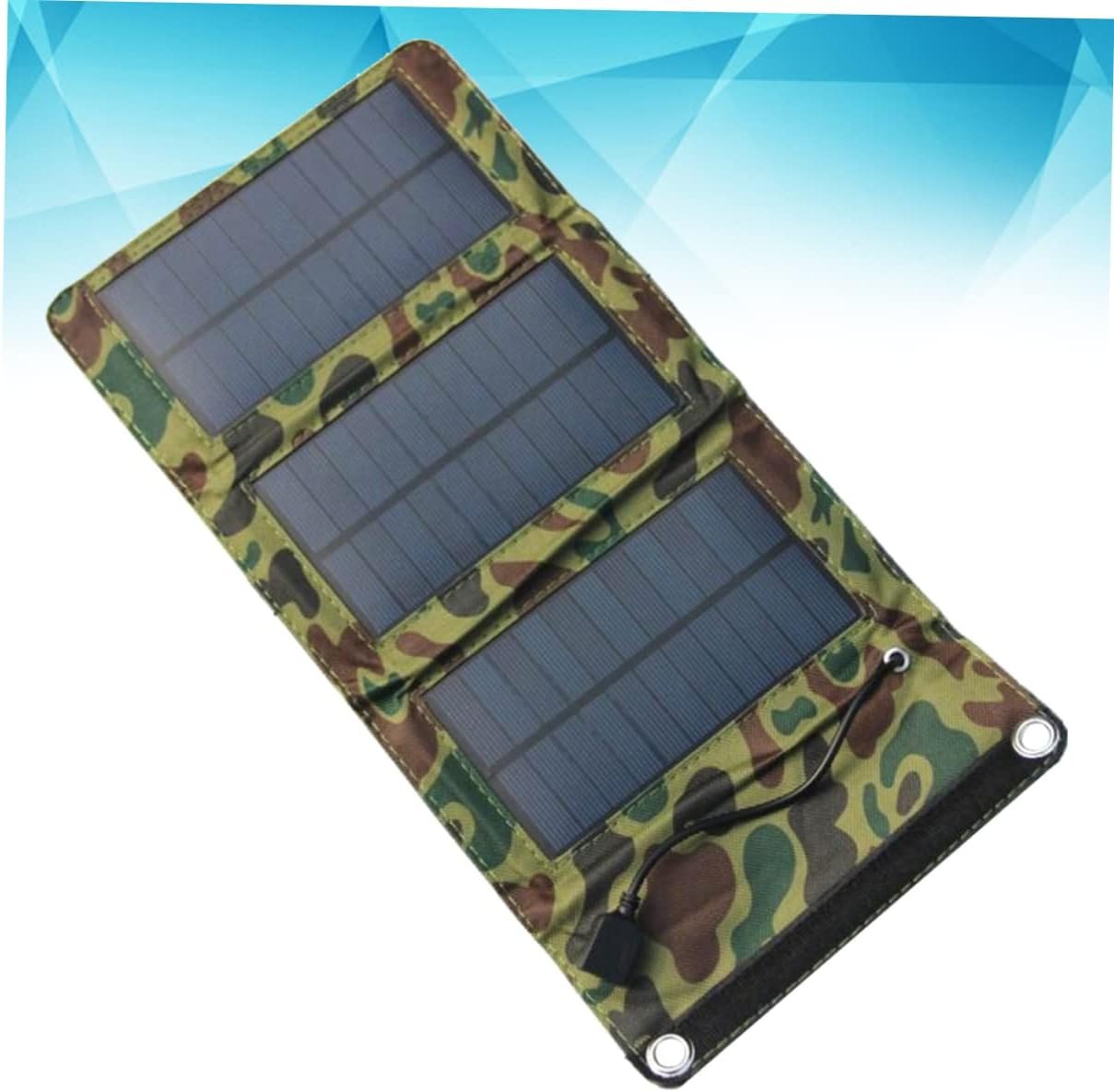 Toddmomy 5w Solar Panel Charger Portable Solar Power Bank for Phone/Tablet/GPS/mp3 Outdoor Camping