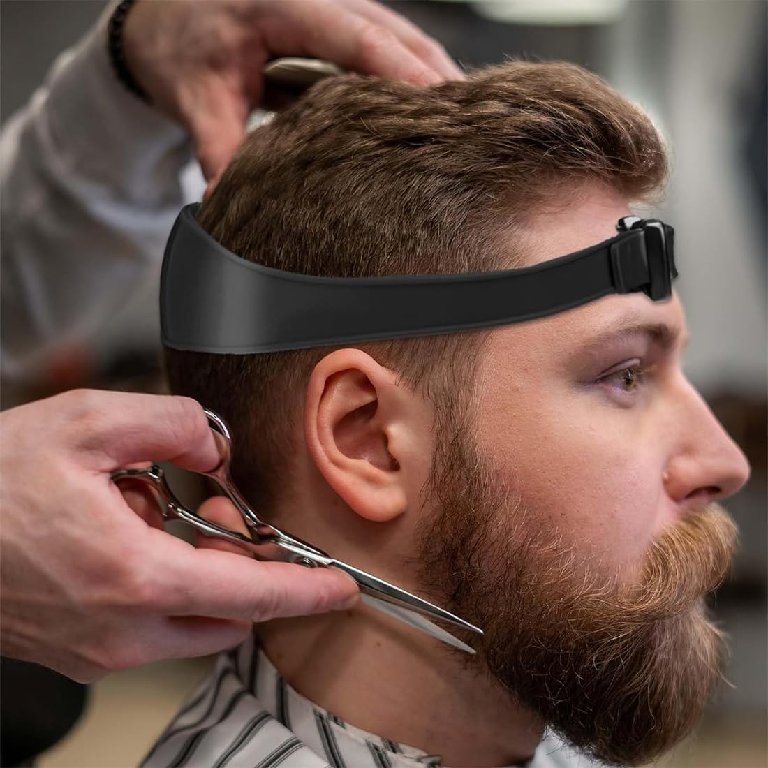 KSJEHW Neck Shaving Template Hair Cutting Guide Silicone Curved Silicone Hair Cutting Model for Household Hair