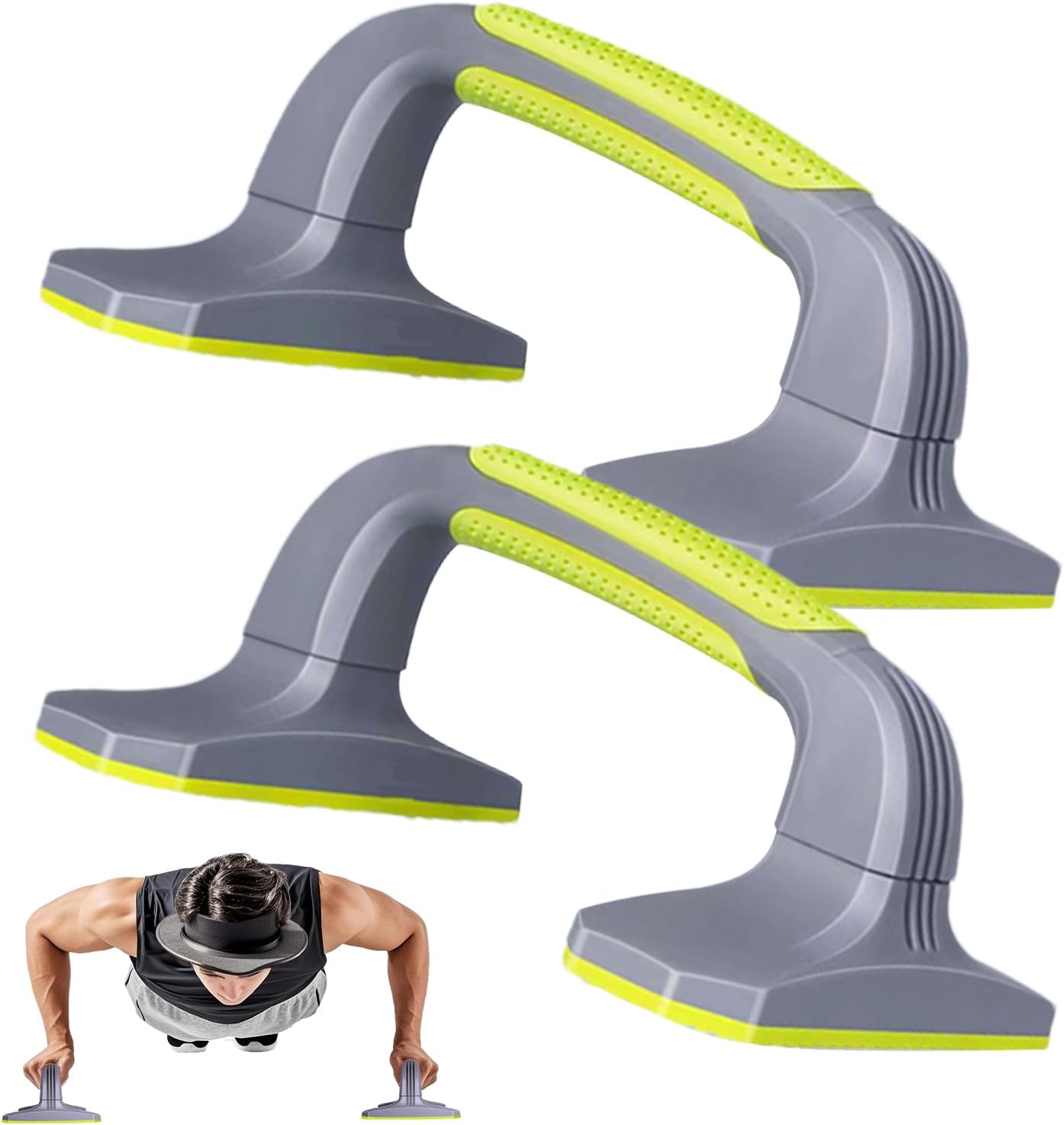 Push Up Bars Set, Ergonomic Handstand Grips, Adjustable Strength Training Gear, 20x14x9cm Chest and Arm Workout Equipment, Stable Support Bars, Ideal for Home Gym Fitness