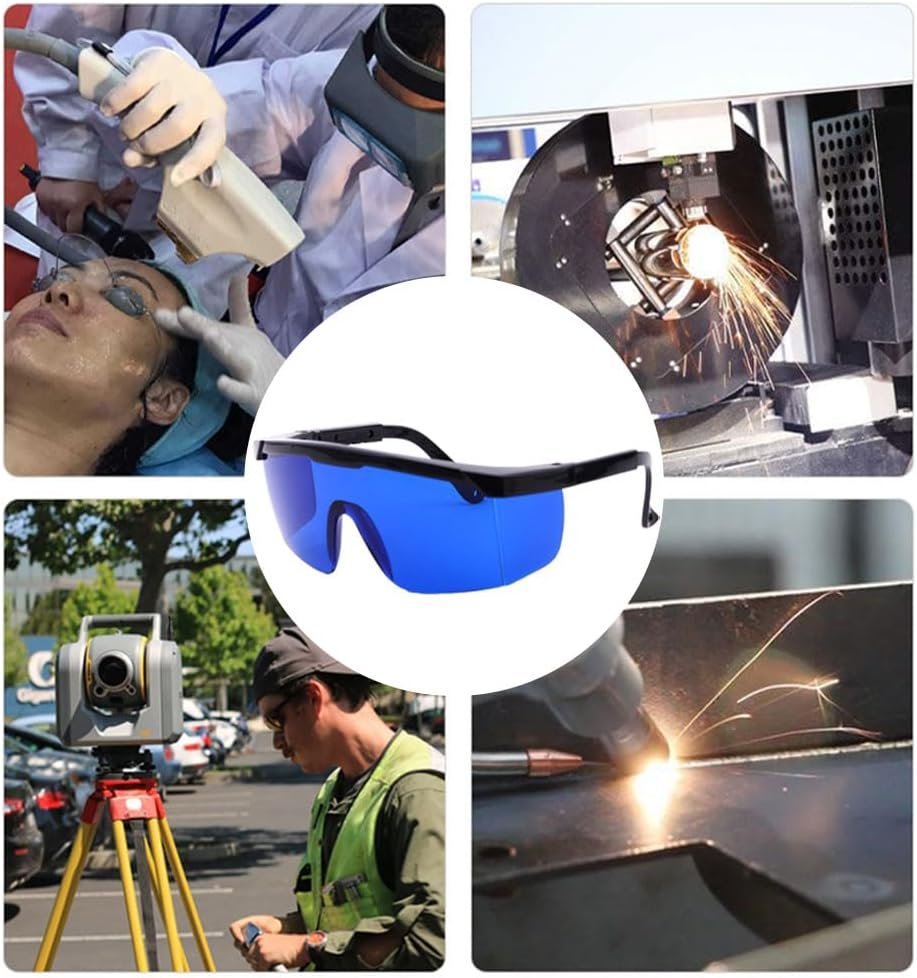 Safety Glasses for Lasers, 190nm - 540nm OD 5+ Laser Engraver Protective Goggles Eye Protection Eyewear for Work