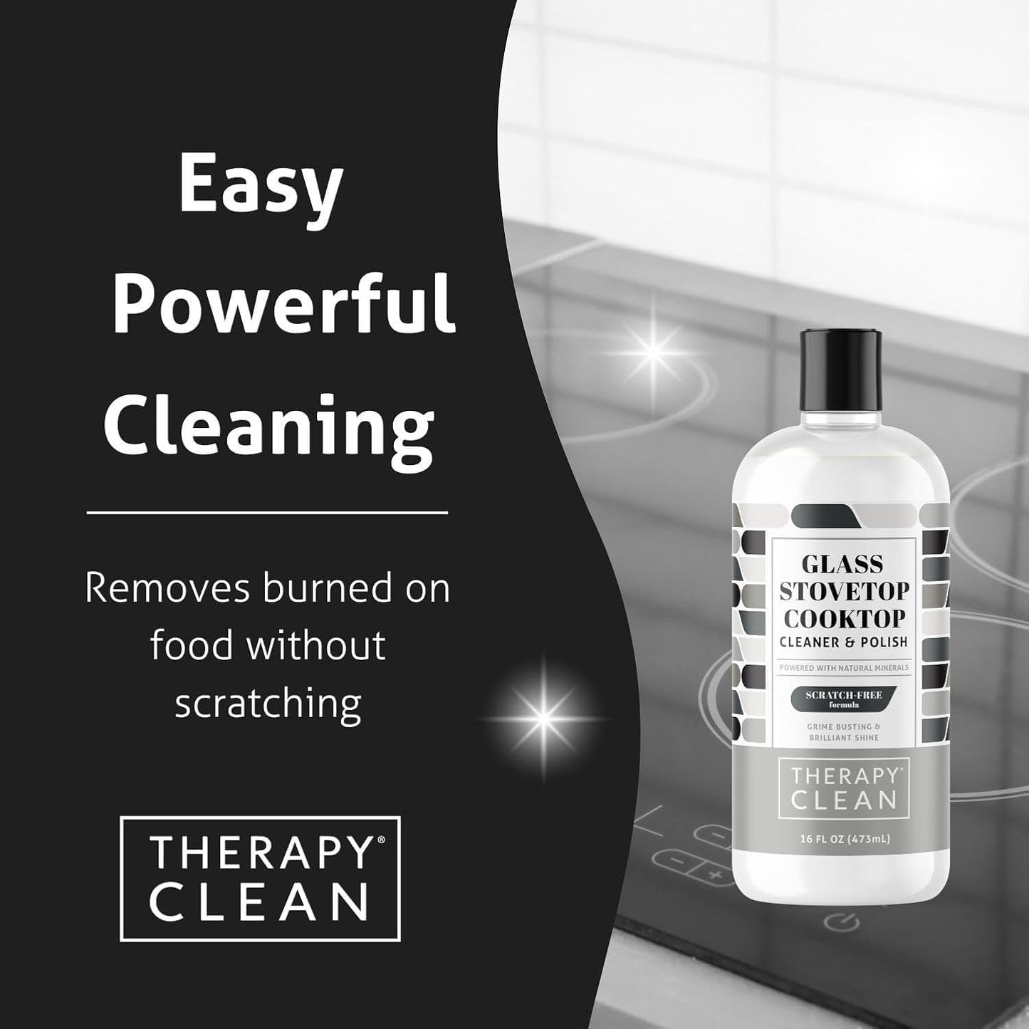 Therapy Clean Home Essentials Bundle - Cleaning Supplies Bundle Kit New Home - House Cleaning Kit - Household Gift Set - Stainless, Granite, Bathroom and Wood with Microfiber Cloths