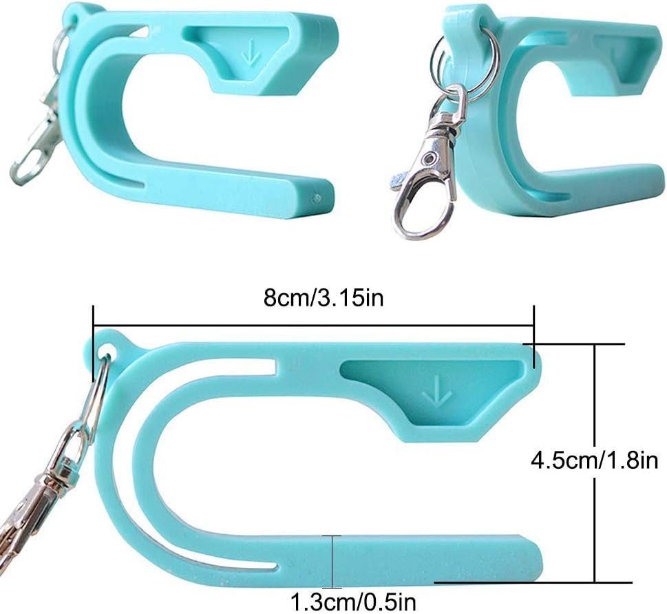 The Car Seat Key Car Seat Safety Buckle Key Chain Anti Escape Child Safety Belt Keychain Easy Buckle Release Tool (2pcs, Light Blue)