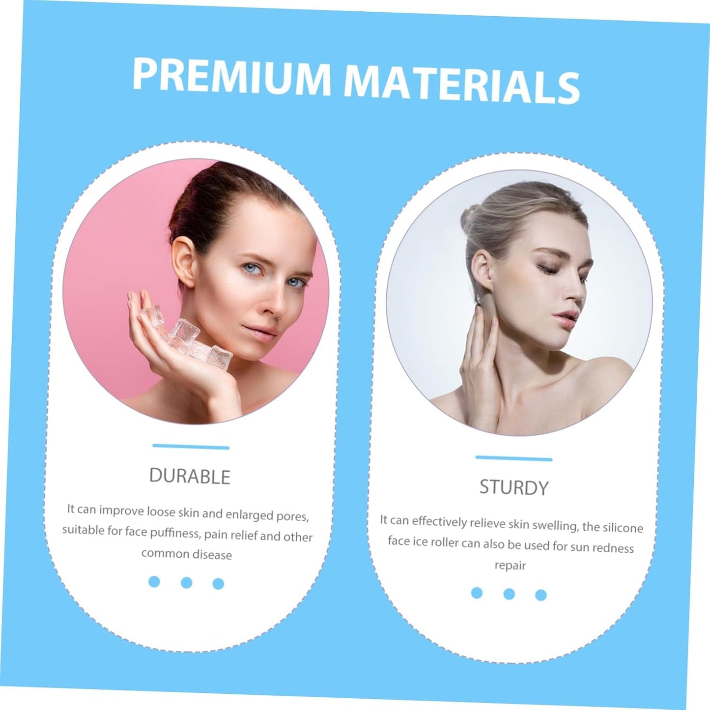 CRILSTYLEO Ghiaccio in Silicone Cura Della Pelle Strumento Di Bellezza Per Viso Massaggio Freddo Mattino Per Alleviare Gonfiore