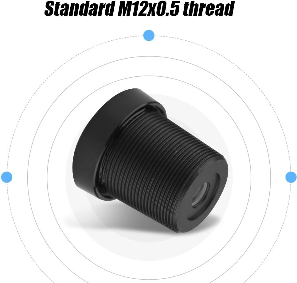 1.8mm 170° Wide Angle 1MP IR Board Lens CCTV for 1/3" and 1/4" CCD Security CCTV Camera, Standard M12x0.5 Thread Mount