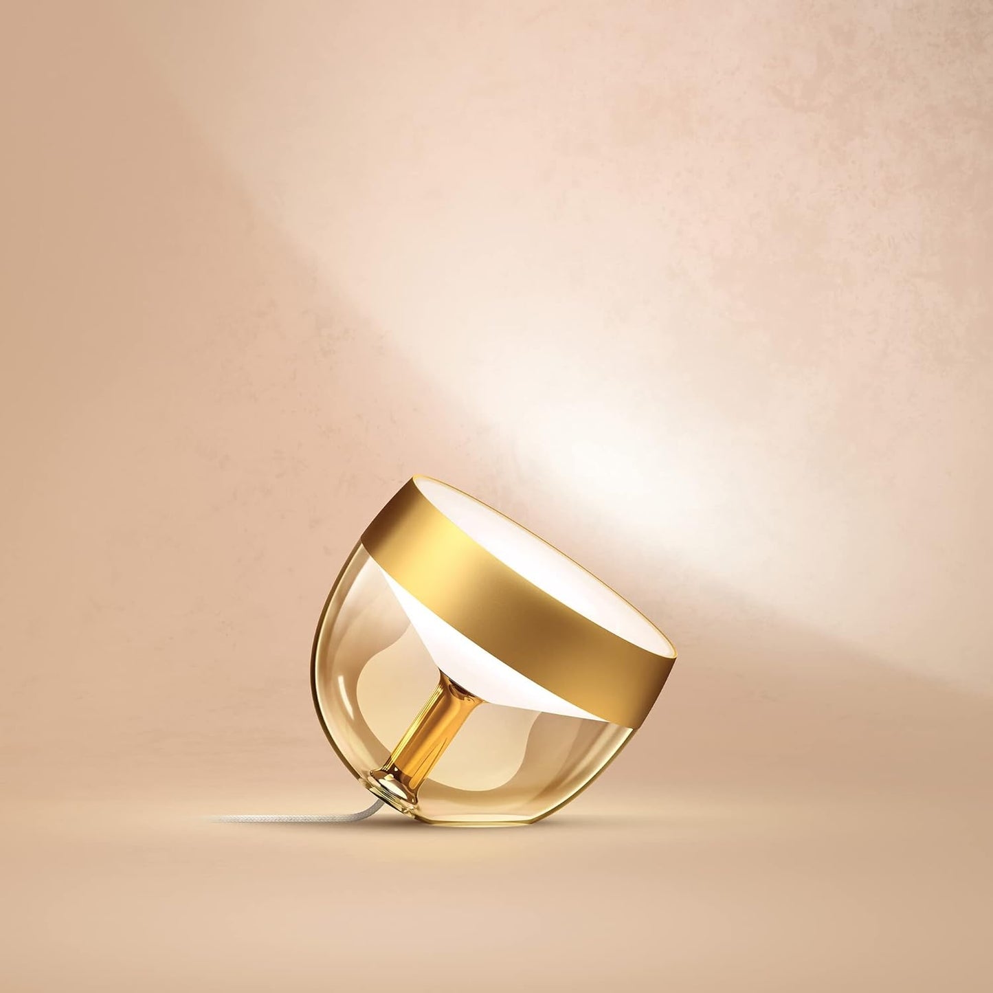 Philips Hue Iris Smart Table Lamp, White and Coloured Light, Bluetooth, 8.2 W, Gold