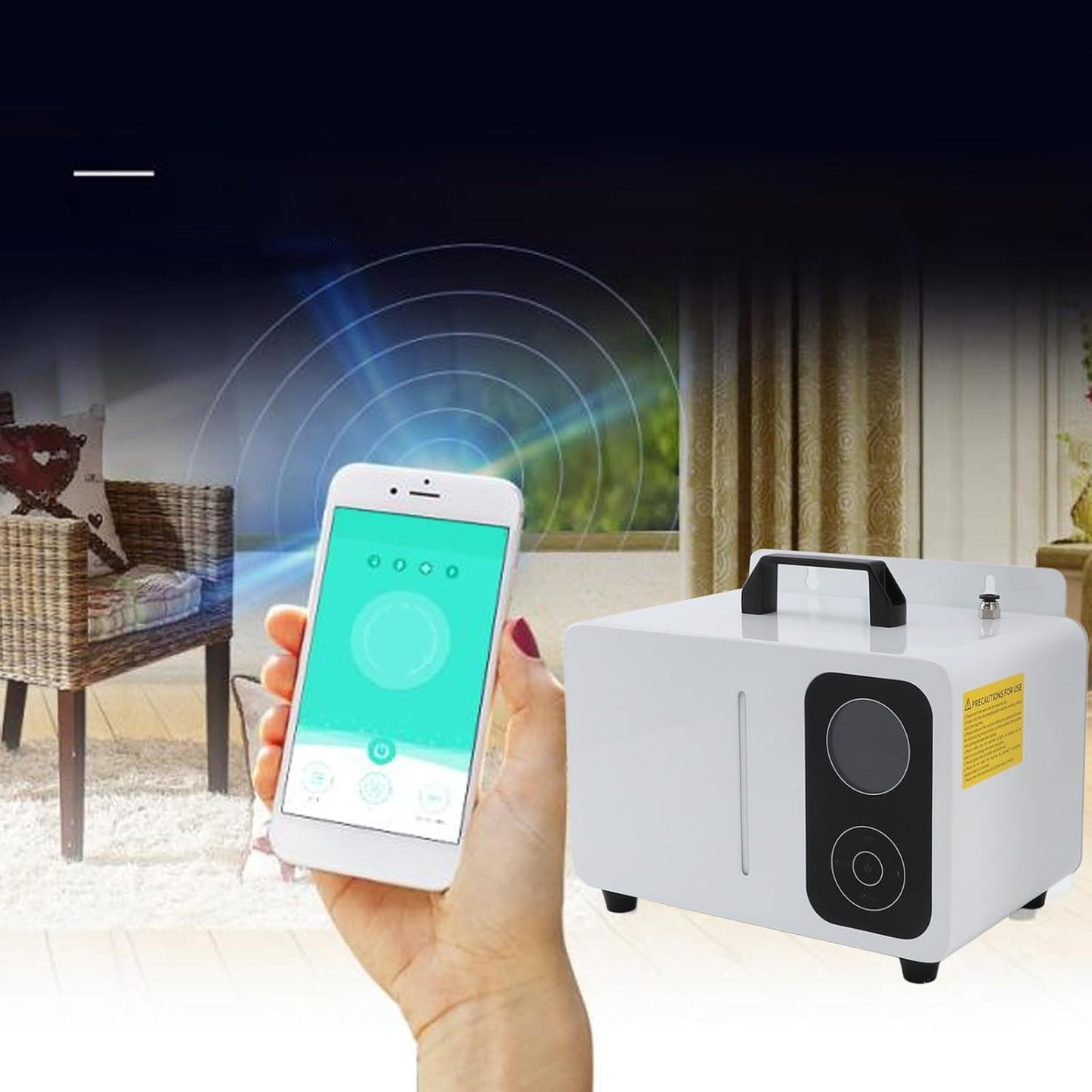Smart Scent Air Machine, 2000ml Large Area Aromatherapy Diffuser Essential Oil Scent Diffuser with Smart App Control for Hotel Home Spa Office (US Plug 110V)